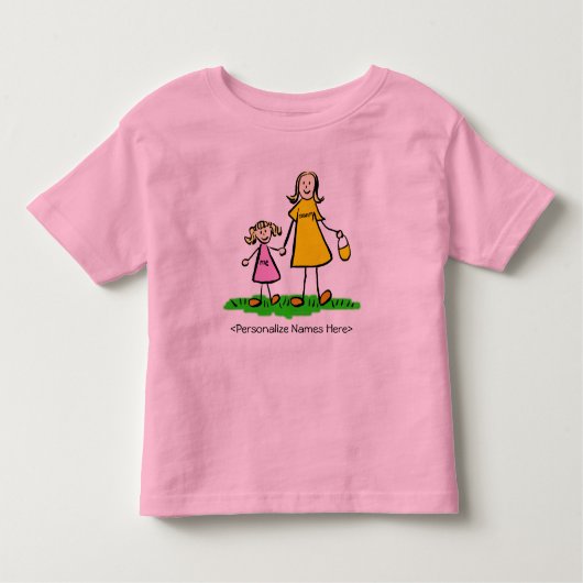 Mammie en mij - moeder en dochter - T-shirt voor m (Voorkant)