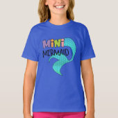 mammie en mini Mermaid Matching Parent & Kind Girl T-shirt (Voorkant)