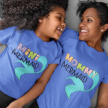 mammie en mini Mermaid Matching Parent & Kind Girl