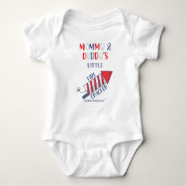 Mammie en papa's kleine Firecracker Romper
