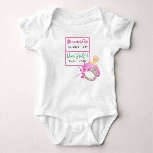 Mammie en papa's meisje (Scriptures Bodysuit) Romper (Voorkant)