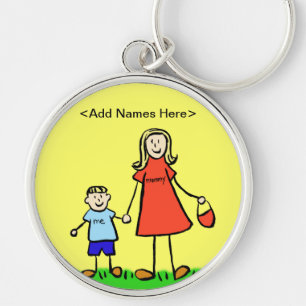 Mammie en Sleutelhanger (Blond past Namen aan)