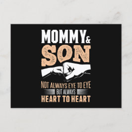 mammie-en-zoon-hart-tot-hart briefkaart