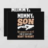 mammie-en-zoon-hart-tot-hart briefkaart (Voorkant / Achterkant)