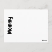 Mammie-flash-kaart Briefkaart (Achterkant)