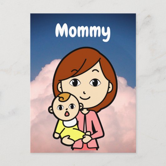 Mammie-flash-kaart Briefkaart (Voorkant)