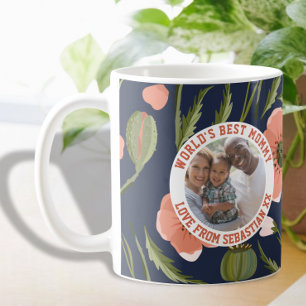 Mammie Gepersonaliseerd fotosjabloon bloem Koffiemok