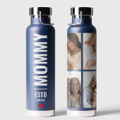 Mammie gevestigd | Aangepaste datum 4 Foto Trendy Waterfles