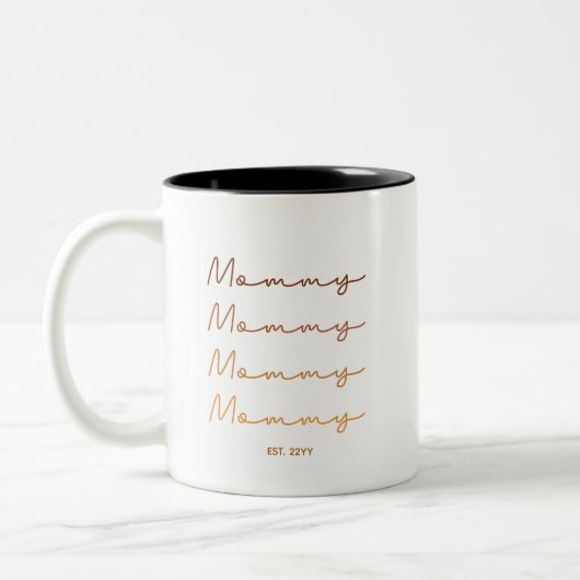Mammie gevestigd | Mok mam Gift Earth-Tone Coffee (Links)