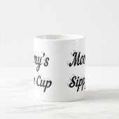 Mammie grappige koffie citaat zwarte halve tekst koffiemok (Center)