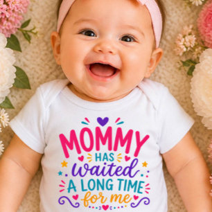 Mammie Heeft Gewacht Kleurig Baby Rompertje