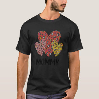 Mammie heeft leopard Pset Vlentines Day Boys Girl T-shirt