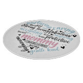 Mammie houdt van het dragen van een zachte hoed snijplank (Hoek)