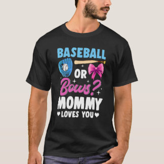Mammie houdt van honkbal of bogen... t-shirt