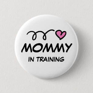 Mammie in training pinback button