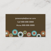 Mammie-informatiekaart in bruin contactkaartje (Achterkant)