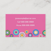 Mammie-informatiekaart in roze contactkaartje (Achterkant)