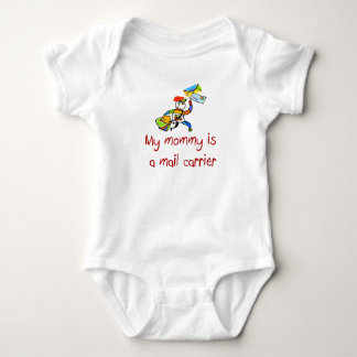 Mammie is een baby van de Post-transporteur t-shir Romper