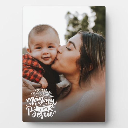 Mammie is mijn Bestie Mum Quote BFF Fotobedekking Fotoplaat (voorkant)