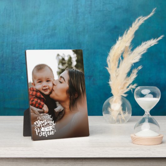 Mammie is mijn Bestie Mum Quote BFF Fotobedekking Fotoplaat (Zijkant)