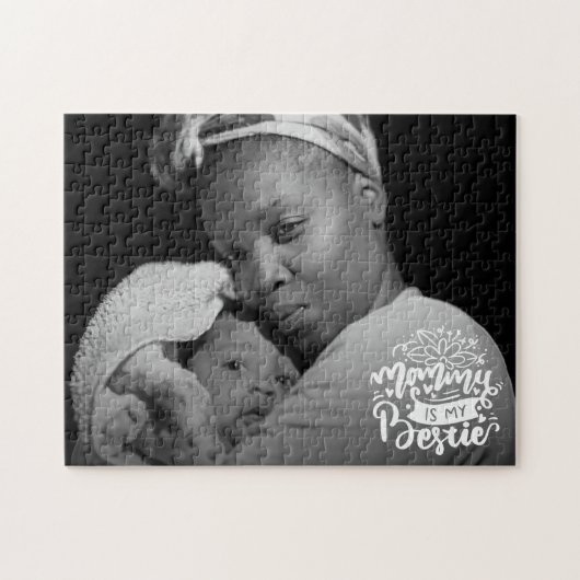 Mammie is Mijn Bodemfotocitaat Lettering Overlay J Legpuzzel (Horizontaal)