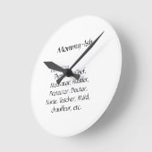 Mammie-Ish Clock Ronde Klok (Hoek)