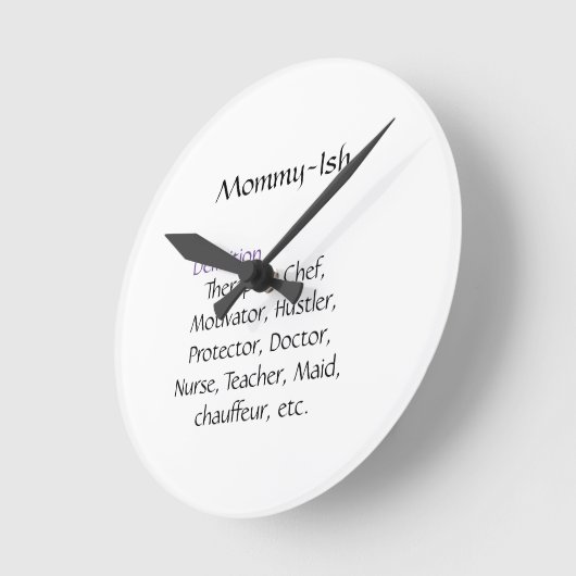 Mammie-Ish Clock Ronde Klok (Hoek)