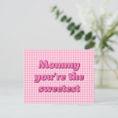 Mammie, je bent de liefste Moederdag kaart (Staand voorkant)