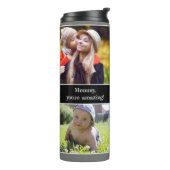 Mammie Je bent Verbazingwekkend Fotocollage Custom Thermosbeker (Gedraaid links)