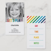 Mammie-kaart voor afspeelkleuren contactkaartje (Voorkant / Achterkant)