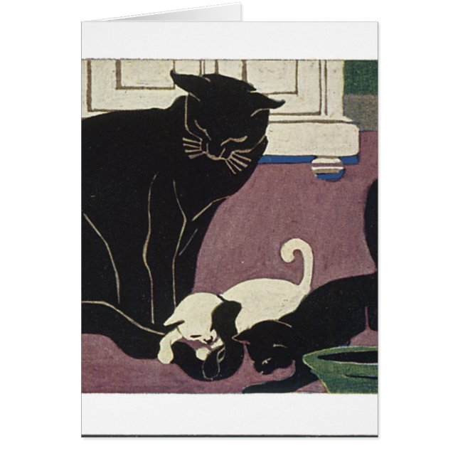 Mammie Kat en Kittens (Voorkant)