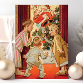 mammie kerstmis kussen feestdagen kaart