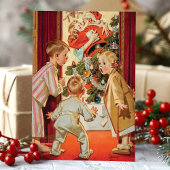 mammie kerstmis kussen feestdagen kaart