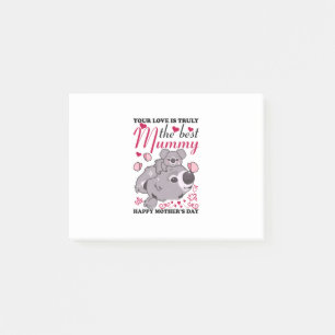 Mammie Kunst de beste mama Post-it® Notes