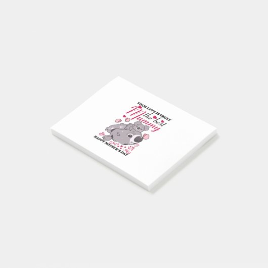 Mammie Kunst de beste mama Post-it® Notes (Schuin)
