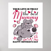 Mammie Kunst de beste mama Poster (Voorkant)