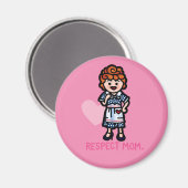 Mammie magneet. magneet (Voorkant / Achterkant)