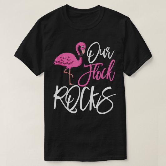 mammie mama Moederdag roze flamingo Our Flock Ro T-shirt (Design voorkant)