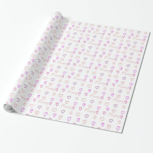 Mammie met hart cadeaupapier