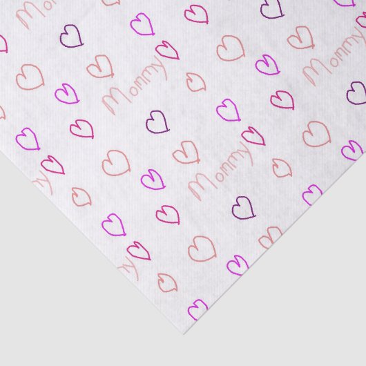 Mammie met hart tissuepapier (Detail)