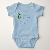 Mammie, mijn Dino heeft de Baby Creeper van het Hu Romper (Voorkant)