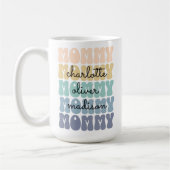 Mammie Modern mam Kinder Names Moederdag Gift Koffiemok (Links)