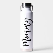 Mammie Modern Script Water Bottle Waterfles (Voorkant)
