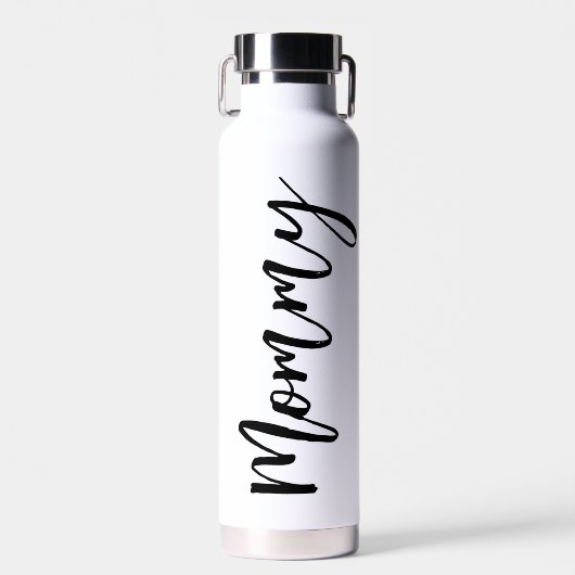 Mammie Modern Script Water Bottle Waterfles (Voorkant)