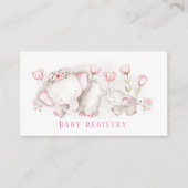 Mammie moet het griffie van het Baby shower van ee Visitekaartje (Voorkant)