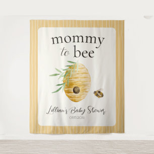 Mammie Naar Bij Bijenkolf Babyshower Welkomstbord Wandkleed