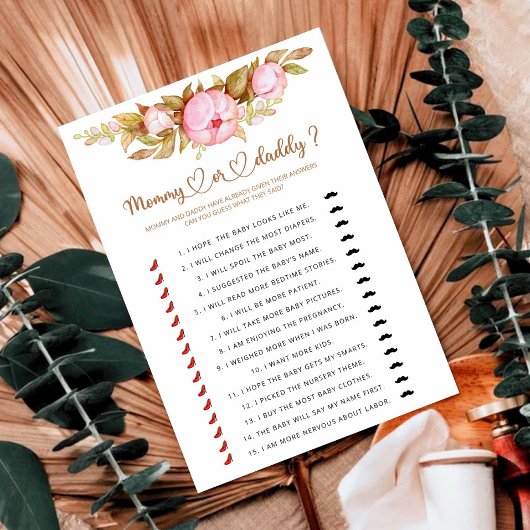 Mammie- of papa-baby-spel