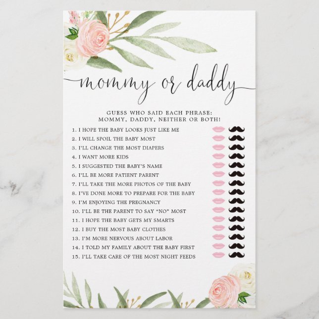 Mammie of papa spelen roze gouden bruine baby meid (Voorkant)