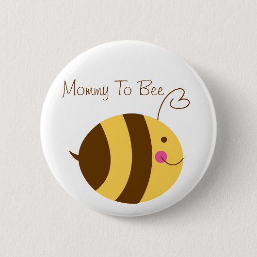 Mammie om Baby shower Button te worden (Voorkant)