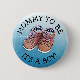 Mammie om Baby shower Button te zijn